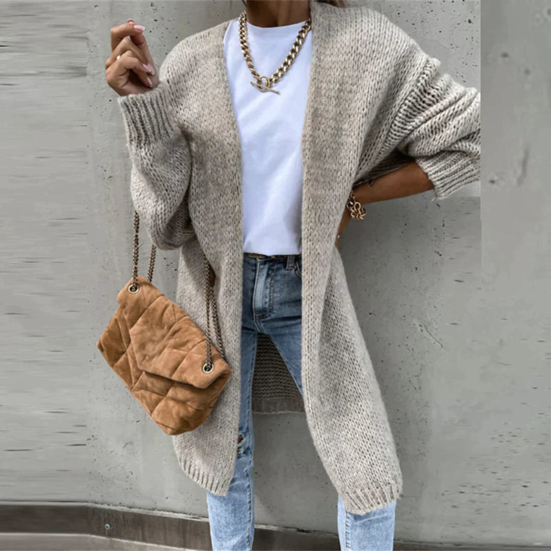 Elegante Strickjacke für Damen mit Winterwärme – Eliska