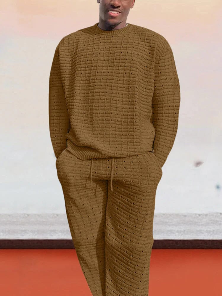 Herren-Strickset aus Pullover und Hose für Komfort und Stil – Cornelius