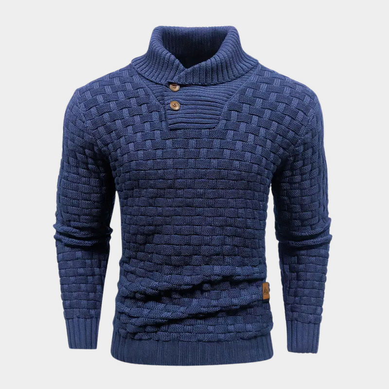 Herren-Strickpullover mit Rollkragen für Herbst und Winter – Darwin