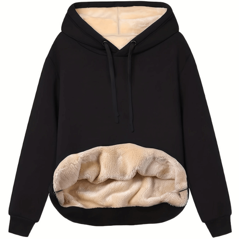Warmer Kapuzenpullover mit Fleece-Futter für den Winter – Sam