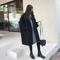 Oversized Wollmisch-Trenchcoat mit breitem Reverskragen - Leonie