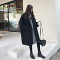 Oversized Wollmisch-Trenchcoat mit breitem Reverskragen - Leonie